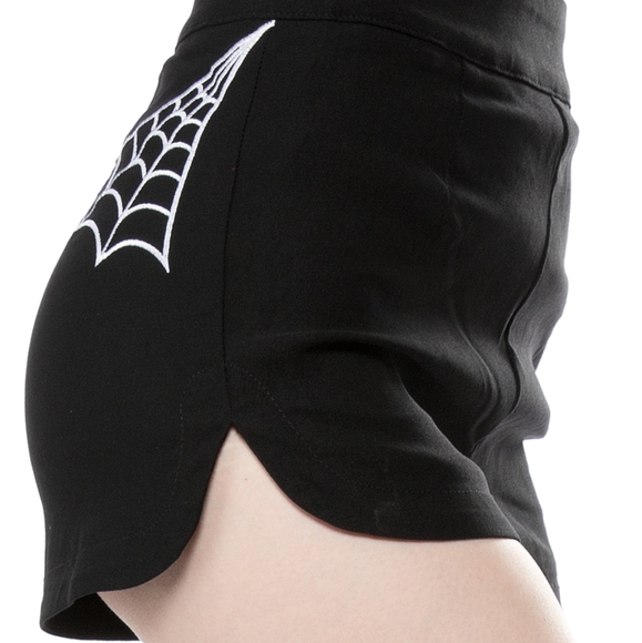 SOURPUSS SPIDERWEB SWEETIE PIE SHORTS - Picture 4 of 10